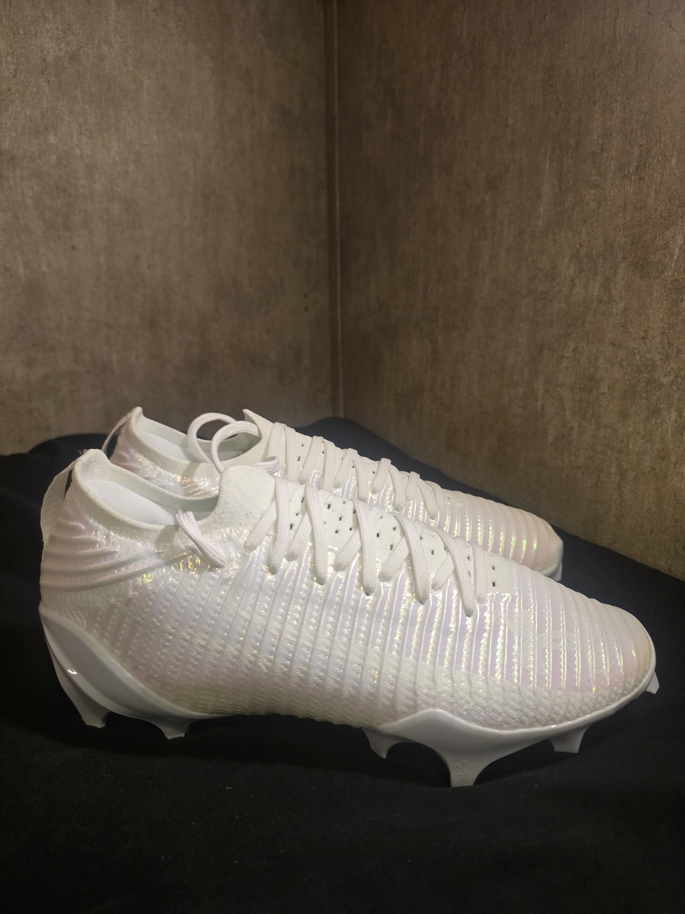 Under Armour Blur Pro Football Cleats "Triple White" Mens size 8